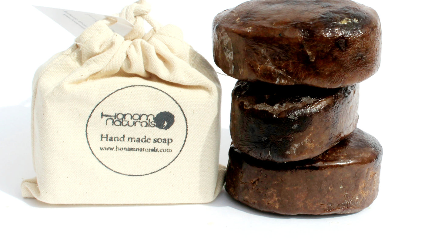 Honam Naturals Black African Soap – Vegan and Organic Ghana African Black Soap