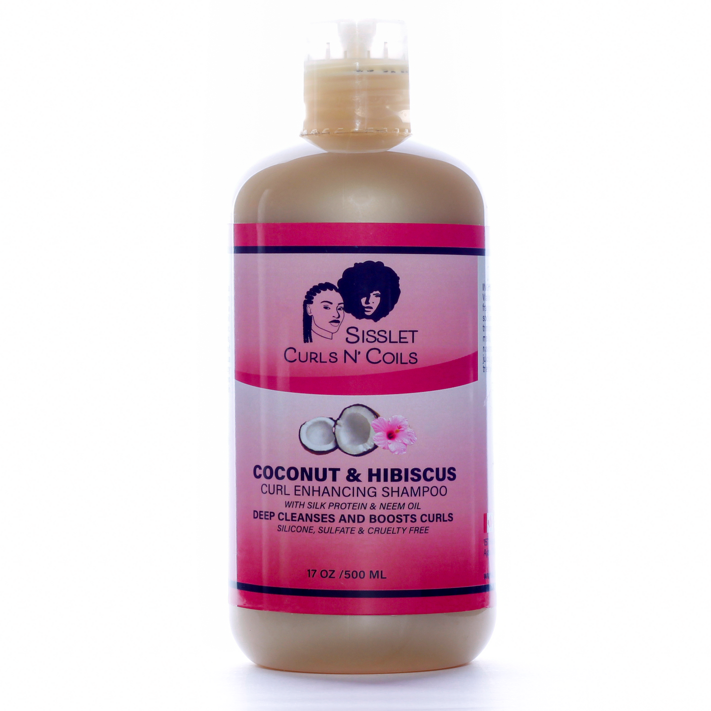 Sisslet Coconut & Hibiscus Curl Enhancing Shampoo 500ML