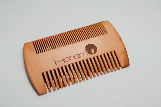 BAMBOO BEARD COMB   PEIGNE À BARBE EN BAMBOU